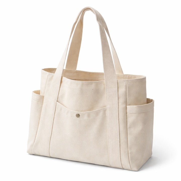Mila | Canvas Commuter Tote met Grote Capaciteit